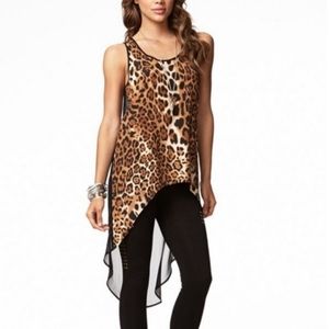 Forever 21 High Low-Top Cover-Up Animal print